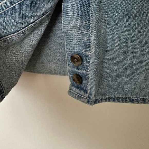 Vtg Denim Button-Up Shirt - Picture 2 of 6